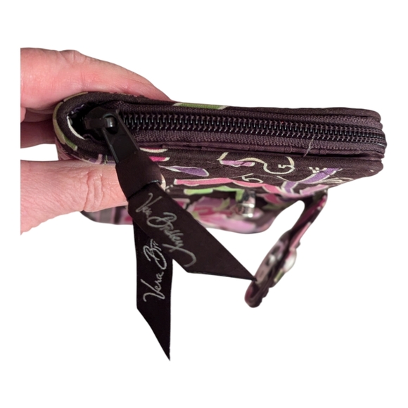 Vera Bradley Turn Lock Wallet clutch Purple Punch - Picture 6 of 8
